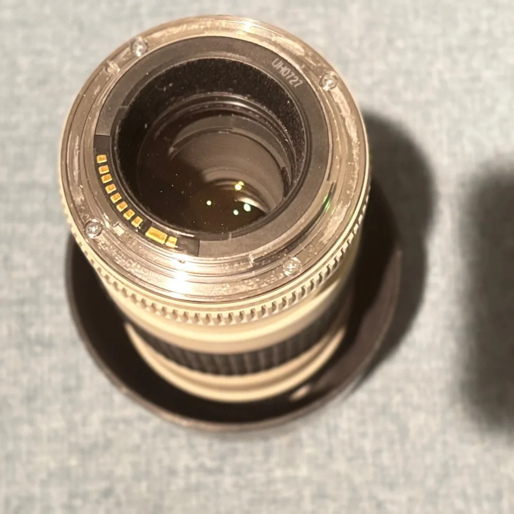 Premium Black and Cream Camera Lens